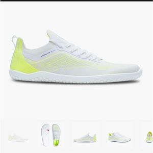 Vivobare men’s size 43 primus lite knit white yellow